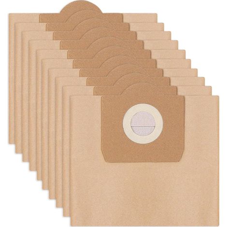 Lot de 10 sacs d'aspirateur Kärcher WD3 MV3 6.959 130.0 A 22xx Series, A 25xx Series, A26xx Series, SE 4001 4002 (papier) (1/5)