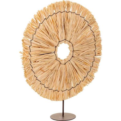 Figura decoración de fibra natural marrón 31x02x36 (1/5)