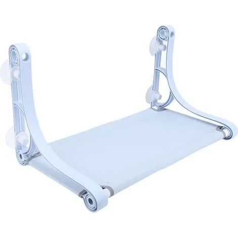 Perchoir de fenêtre sans fil pour chat, hamac pour chat avec 4 ventouses, cadre robuste et résistant, siège de fenêtre pour chat bleu (1/3)