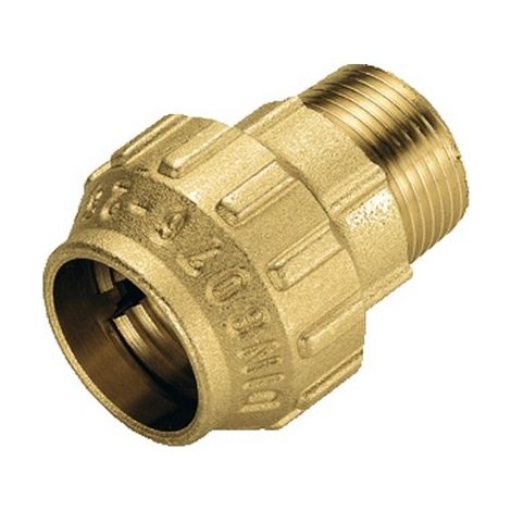 RACCORDO DIRITTO MASCHIO IN OTTONE TIEMME 2 x 63 TIEMM