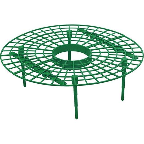 Support Pour Fraisiers - Cages En Plastique 30 Cm De Diamètre - Hauteur 9,5 Cm - Pour Éviter La Pourriture Au Sol Et Favoriser La Circulation De L'Air - 3 Pièces (1/5)