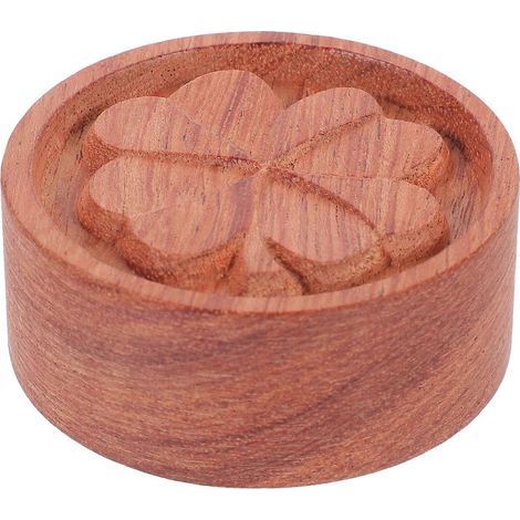 Diffuseur d'huiles essentielles rond en bois, diffuseur d'arômes, diffuseur de rechange pour huiles essentielles-5.00X5.00X2.00CM (1/4)