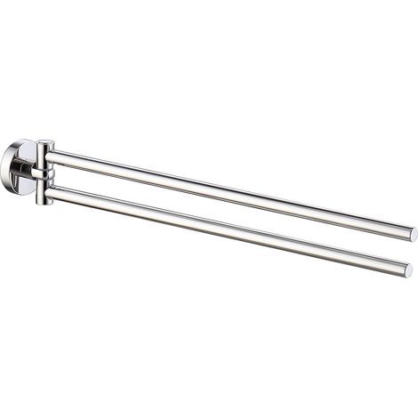 drehbarer Handtuchhalter, Edelstahl, 180°-Drehung, Chrom-Finish, Badezimmer (1/5)