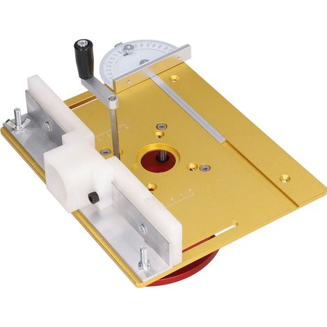 Machine à graver le bois C8 en alliage d'aluminium à panneau inversé avec plateau rainuré, ébarbage et chanfreinage (Or) (1/5)