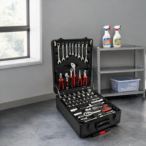 Boîte à outils coloris noir en plastique 36,5 x 20 x 51 cm (1/5)