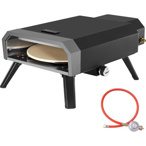Royal Gourmet Forno per pizza compatto a gas, con pietra per pizza da 4 kW, forno a gas con tubo del gas e regolatore, forno con gambe pieghevoli per campeggio all'aperto (1/5)