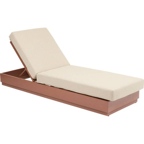 Letto da piscina allure in mogano beige - Hespéride