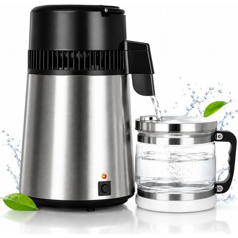 Destilador de agua eléctrico de 4 litros con sistema de refrigeración de 4000 ml. (1/5)