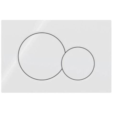 FENOPLASTICAPour Plaque de déclenchement Geberit Sigma01 pour rinçage double touche: blanc alpin (115.770.11.5) (1/4)