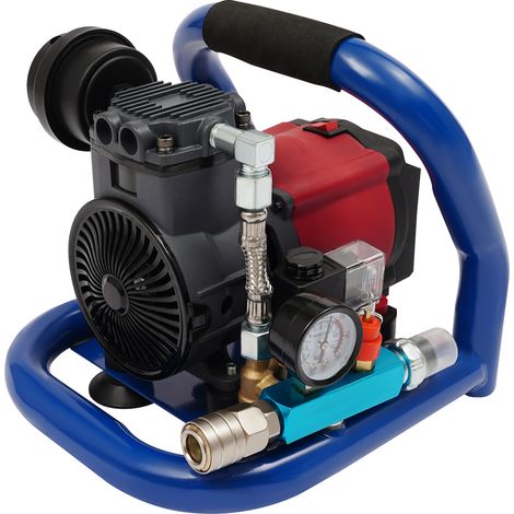 Compresseur d'Air Portable 350W Sans Huile 7 Bar 1,5L Silencieux 65dB Gonfleur Pneu pour Pistolets à Clous Petite Peinture – Compatible avec Batterie Makita 18V