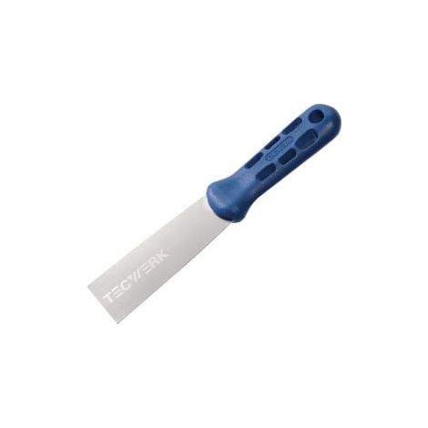 Malerspachtel B.60mm hochglanz-poliert Ku.flachoval,blau TECWERK (1/2)