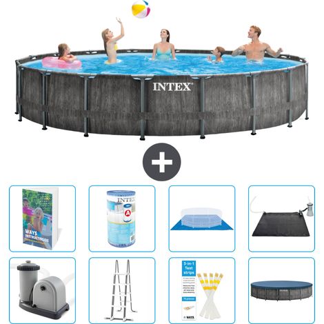 Intex Piscine Prism Frame Ronde - 549x122 cm - 9-pièces  S619