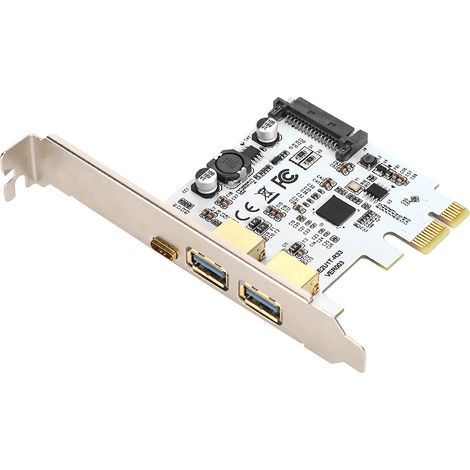Carte d'extension Type-C, carte riser SATA, port d'alimentation pour adaptateur maître VIA Labs VL805 (1/5)