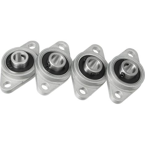 GROOFOO 4pcs KFL08 Alliage de Zinc de 8mm Portant l'alignement du roulement à Bride de Bloc d'oreiller (1/5)