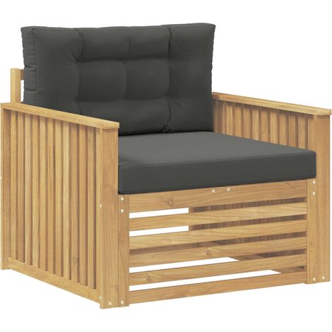 Outdoor-Sofa Polyester Weiß vidaXL (1/5)