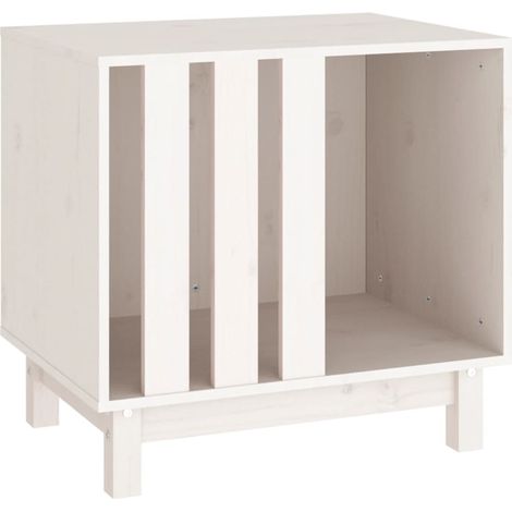Caseta para perro 60 x 45 x 57 cm madera maciza de pino blanco 020043450