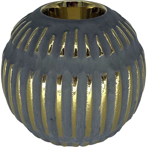 Signes Grimalt Ball Weihrauch Vasen und Halter Runde graue Vase - 11x13x13cm