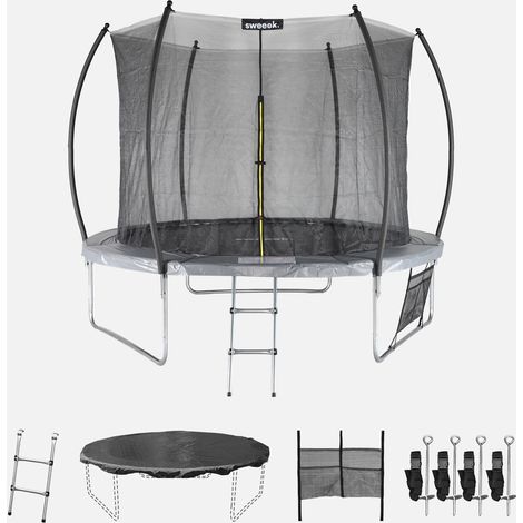 Trampolino 305cm con rete interna e pacco di accessori