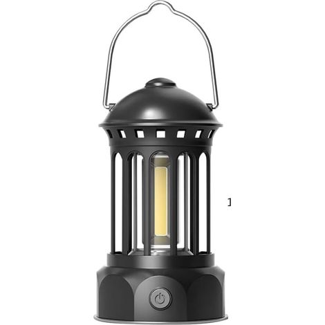 Waterdichte vintage campinglamp, decoratieve tuinlamp, tentlamp voor buitengebruik. (1/4)