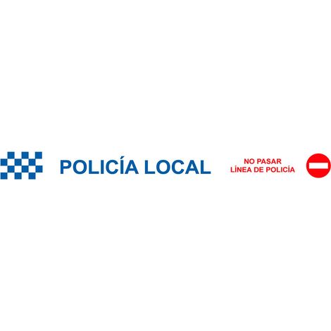 Nastro di delimitazione, Polizia Locale Non attraversare linea di polizia, 75 mm x 0,05 mm x 200 m