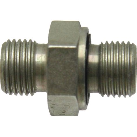 Gerader Hydraulikverbinder GA G1/8" x G1/8" 22,5 mm (1/3)