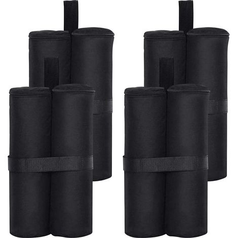 Set of 4 sandbags for gazebos – 600D Oxford fabric – 30-35 lb capacity per bag – Velcro straps for secure fastening (1/5)