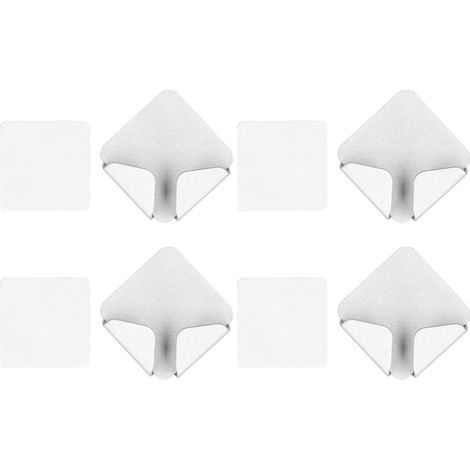 4 pièces Support de Câble Murale Auto-Adhésif, Porte-Fils Électrique sans Perçage pour Maison Argenté (1/5)