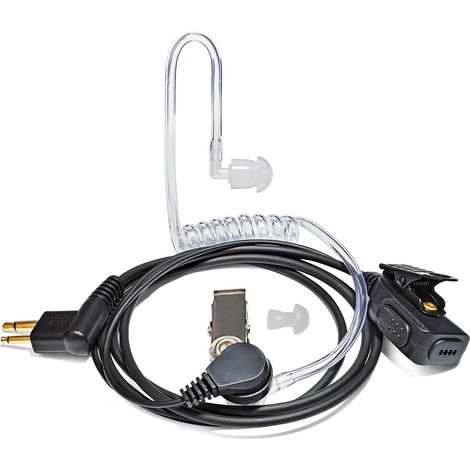 Surveillance Radio 2 Pin Acoustic Walkie Talkie Headset for CP040 DP1400 CP200 XT420 XT460 CLS1110 PD405 PD505 2 Way Security Radio with PTT Microphone (1/5)
