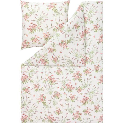 Set di biancheria da letto Estella 6624/695 Noelia Mako in jersey interlock, 160x200 cm, 3 pezzi (1/2)