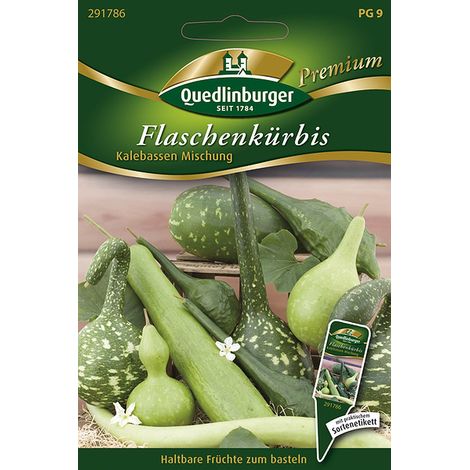 Quedlinburger Saatgut – Gourdes (calebasses) en mélange – Graines, formes variées, tiges jusqu'à 3 mètres