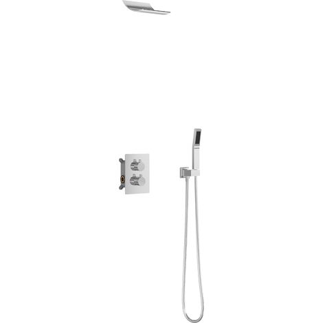 Mexen Salto conjunto de ducha empotrado, cromo - 7604-02-00 (1/2)
