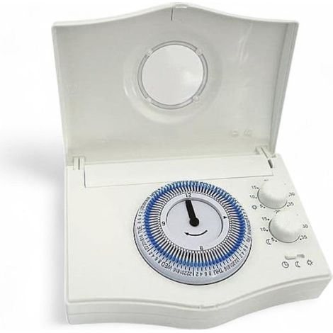 Cronotermostato ambiente elettronico con programmazione analogica BATTERY ELECTRONIC