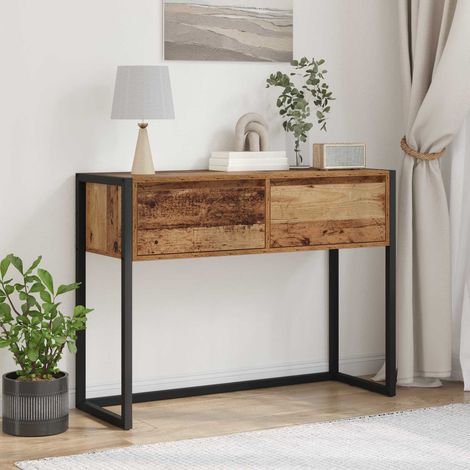 Beistelltisch Altholz 100 x 36 x 75 cm Holzwerkstoff