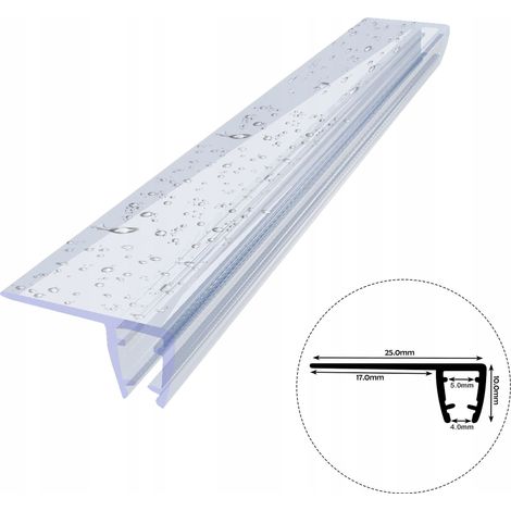Duschkabinendichtung DK02 4 mm–5 mm 10 cm