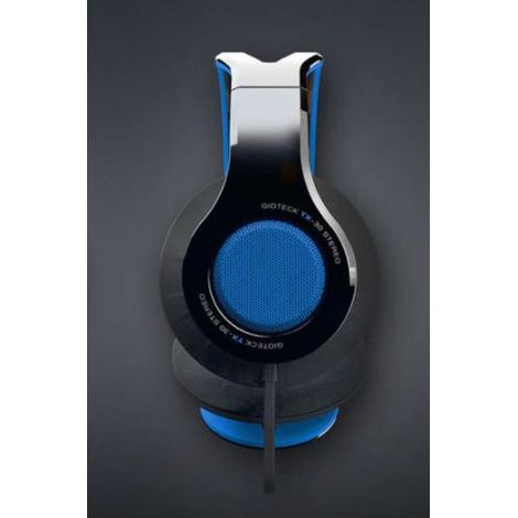 Gioteck TX-30 Auriculares Alámbrico Diadema Coche Negro, Azul (1/2)