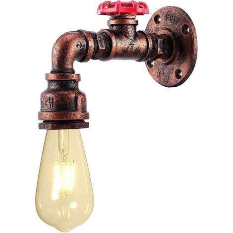 tive Vintage Applique Murale Narguilé Applique Industrielle Rétro Applique Fer Métal E27 (Ampoule Non Incluse) (1/5)