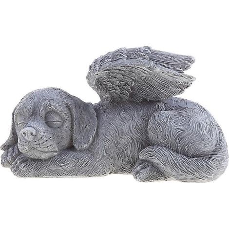 Statua commemorativa in resina di un angelo per cani o animali domestici