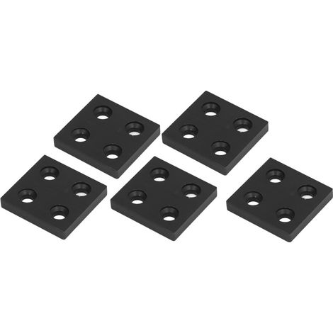 Adatto a 5 tappi terminali in alluminio a doppia fessura 4040, compatibili con macchine CNC e stampanti 3D - Nero