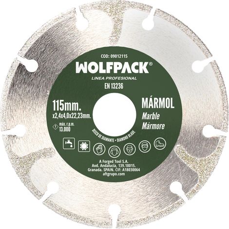 Disque diamant Ø 115 mm. Marbre (1/2)