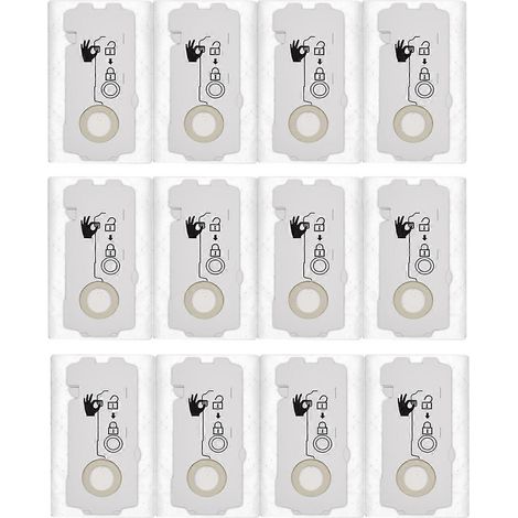 Lot de 12 sacs aspirateurs 204308 pour CT Mini CT MIDI (à partir de 2019), sacs pour collecteur de poussière (1/5)