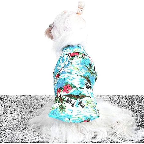 pet Fashion Hawaiian Shirt Chien (m), T - Shirt Respirant, Style De Vacances La Plage Confortable Pour L't, Vtements Pour Animaux De Compagnie Vt (1/4)