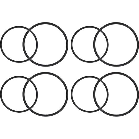 Bracelet en Silicone Noir pour Chronomètre de Vélo Compatible Support GPS, Facile à Installer, Léger, pour Routes Accidentées, Lot de 8 Pièces (1/5)