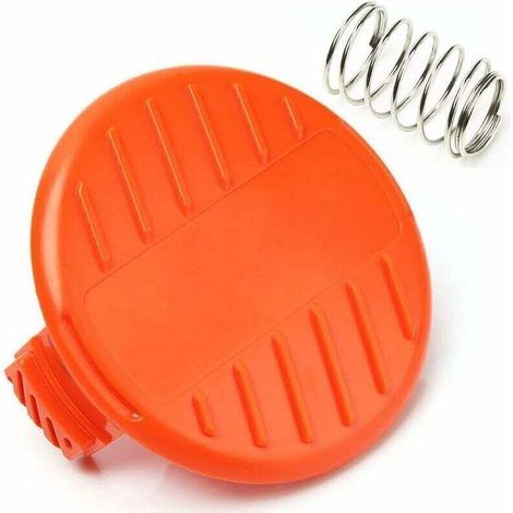 2 pièces couvercle de capuchon de bobine + pièces de rechange à ressort pour BLACK + DECKER STC1815 GL4525 coupe-herbe 385022-03 (1/3)