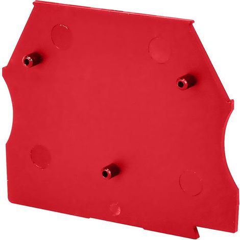 Plaque d'extrémité rouge pour borne à vis 2,5 à 10mm² - IMO (1/2)