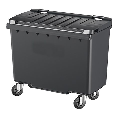 500-Liter-Behälter mit Frontgriff – Deckel Farbe Rot – 1240 x 667 x 1097 mm - 210008GAGA/RO
