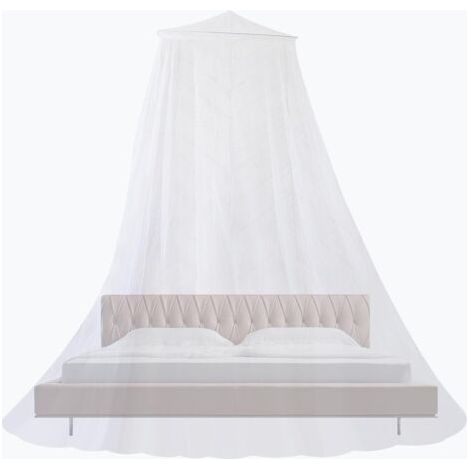 moustiquaire de lit，Moustiquaire Lit Grande pour Lit Bébé, moustiquaire pour intérieur ou extérieur, Facile à Installer, Adapté pour Lit Bébé,Lit Simple, Lit Double，Blanc，60250900cm