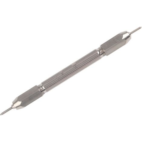 Embouts doubles pour filetage de raquette de badminton, outils de réparation en argent pour œillets et clous. (1/5)