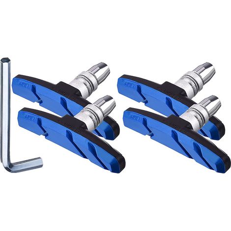 Un jeu de 4 plaquettes de frein de type V de 70 mm pour étriers de vélo, adaptées aux vélos/VTT/freins VTC. (1/5)