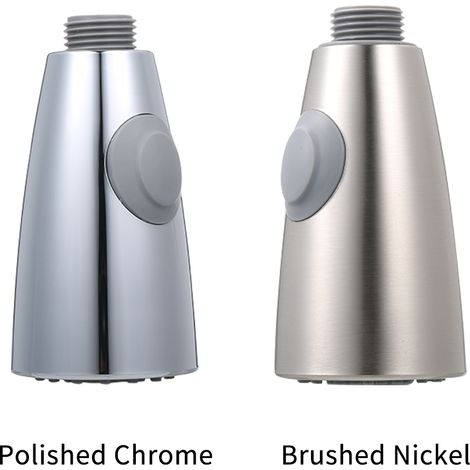 Cabezal de grifo de cocina G1/2 de acero inoxidable cepillado con rociador extraíble de doble función y válvula antirretorno para fregadero. (1/5)