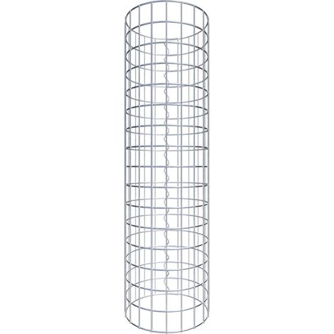 Gabiondeco - Colonne de Gabion ronde. diamètre 32 cm. maille 5 x 5 cm - Hauteur : 80 cm - Made in Germany (1/5)